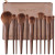 Beauty Inc. Premium Collection Chocolat 11pcs Makeup Brush Set